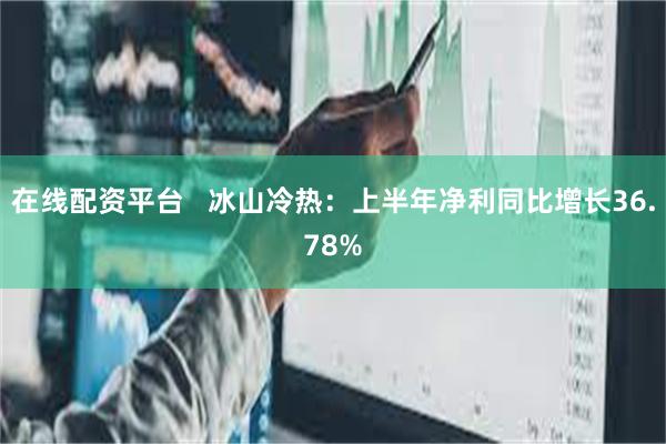 在线配资平台   冰山冷热：上半年净利同比增长36.78%