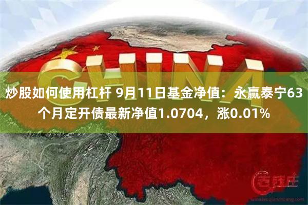 炒股如何使用杠杆 9月11日基金净值：永赢泰宁63个月定开债最新净值1.0704，涨0.01%