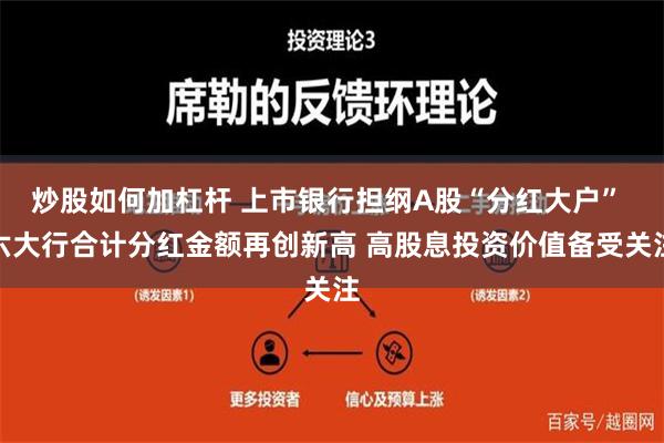 炒股如何加杠杆 上市银行担纲A股“分红大户” 六大行合计分红金额再创新高 高股息投资价值备受关注