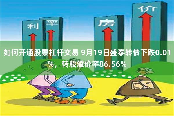 如何开通股票杠杆交易 9月19日盛泰转债下跌0.01%，转股溢价率86.56%