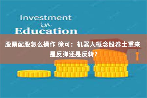 股票配股怎么操作 徐可：机器人概念股卷土重来 是反弹还是反转？